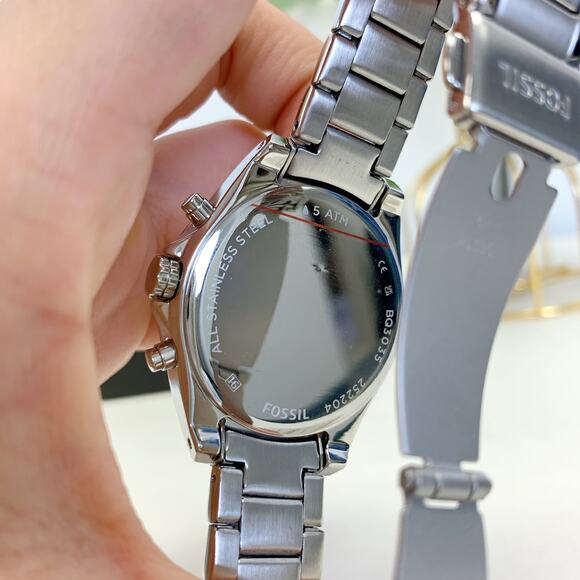 Fossil BQ3035 Modern Courier Midsize Chronograph Stainless Steel Watch - Picture 6 of 8